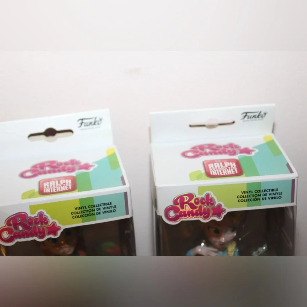 Rock Candy Funko Ralph Breaks The Internet Set of 2 Frozen Anna Elsa Collectible - Picture 2 of 6